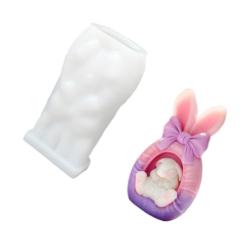 再利用可能なウサギの形のシリコーンを安全にするチョコレートアート作成簡単リリースシリコーンクラフト