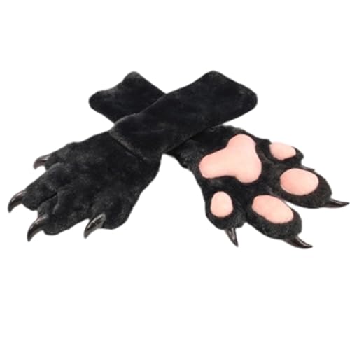 Cadeau pour femme et homme : gants à griffes de chat et accessoires de déguisement de loup