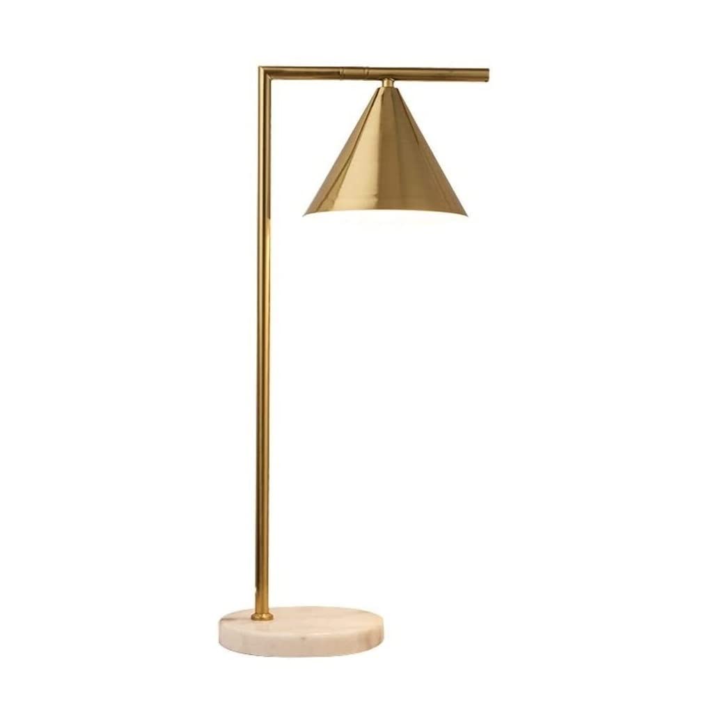 TTDGYYXW Lámpara de mesita de Noche de mármol, luz Nocturna para Dormitorio, Estudio de Oficina, lámparas de Mesa de Lectura para Sala de Estar (Color: Dorado)