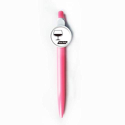 Stylo bille rétractable bleu Snowball Cocktail avec tasse assortie