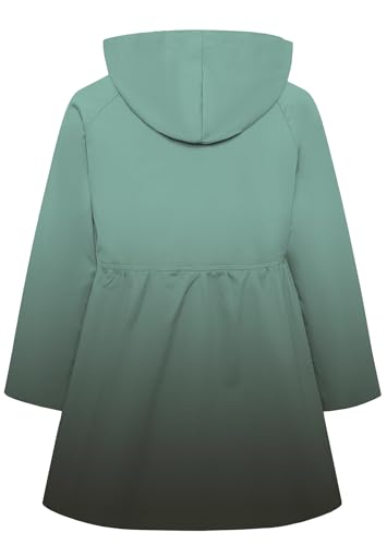 Image of Betusline Girl's Single Breasted Trench Coat Hooded Dress Coat Outerwear, 2-14 Years