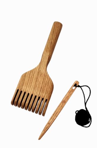 Weaving Tapestry Beater with Free Tapestry Needle.