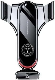 Miniatura 2 de Cargador inalámbrico para automóvil, SUPERLIT 15 W Qi de carga rápida con sujeción automática, soporte de teléfono resistente para ventilación de