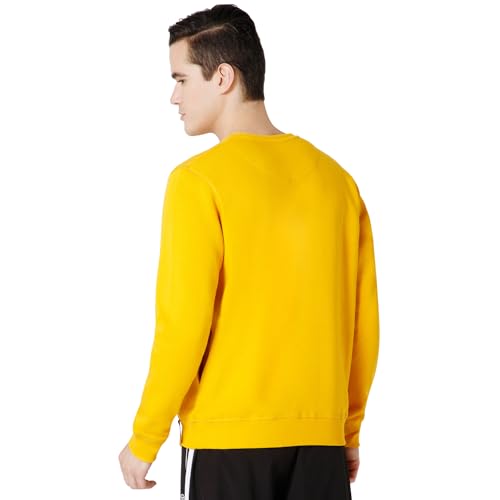 Image of BODYACTIVE Men Full Sleeve Solid Sweatshirt