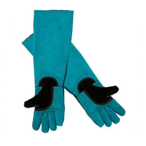 TOYANDONA 1par Guantes De Protección para De Sintética Guantes Largos para Alimentación y Baño y Gatos para Soldadura y Construcción para Muñeca Color Azul