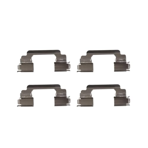 Image of Detroit Axle - Front Brake Pads for 2014-2017 Land Rover Range Rover, 2010-2017 Range Rover Sport, 2017 Discovery, 2010-2016 LR4, Ceramic Brake Pads w /Hardware Replacement