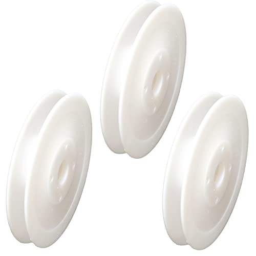 moonfarm 手芸用 スプール リール セット 選べる24サイズ 空ボビン プラスチック リボン (直径10㎝・幅1.1㎝, 3個セット)