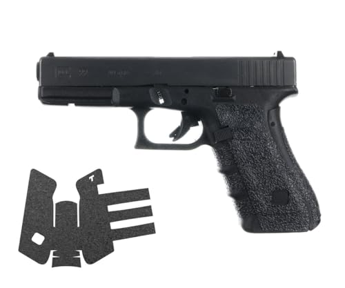 TALON Grips Adhesive Pistol Grip Compatible with Glock 17, 22, 24, 31, 34, 35, 37 - Made in The USA (Gen 5 No Back Strap Rubber Black)
