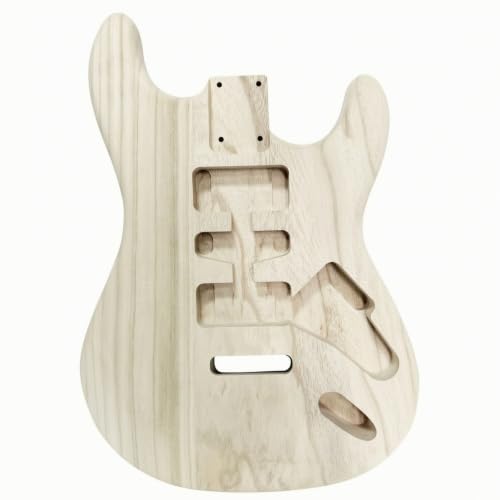 KiBcsLic Lightweight Electric Guitar Body | Sanded Smooth Surface, Custom, Blank Guitar Body