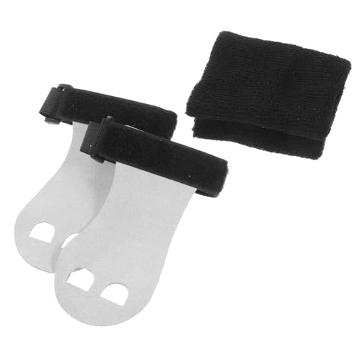 NAMOARLY 1 Set Gymnastics Grips Wristbands Set Bar Grips Palm Protector for Girls Comfortable Wrist Support for Fitness Sports Random Color