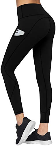 TQD High Waisted Yoga Pants for Women, Pocket Yoga Pants Tummy Control Workout