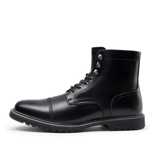 Bruno Marc Bruno Marc Men's Motorcycle Boots Oxford Dress Boot,Size 13,Black-11,Philly_11