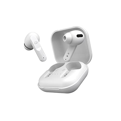 EKKO Earbeats T04 Bluetooth Truly Wireless in Ear Earbuds with ENC Call Noise Cancellation, 50H Playtime,10MM Driver, Twin Connect, Type-C Fast Charging, Siri & Google Assistant Activate (White)