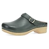 Dansko Berry Slip-On Mule Clogs for Women – Memory Foam and Arch Support for All -Day Comfort and Support – Lightweight EVA Outsole for Long-Lasting Wear Green Burnished 8.5-9 M US