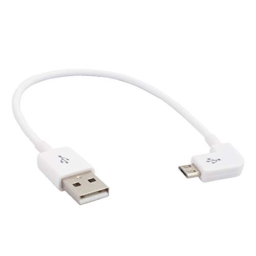 New Lon0167 Micro USB Destacados macho en ángulo eficacia confiable izquierdo a USB 2.0 Cable de cargador de datos macho, 20 cm de longitud, (id:1f2 21 87 0a6)