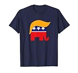 President Donald Trump GOP Republican Elephant Hair Logo T-Shirt