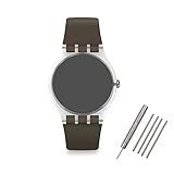 Replacement Swatch Waterproof Silicone Rubber Watchbnand for Swatch Watch 16mm 17mm 19mm 20mm Strap 4-Pack(Color Random) (17mm, Color Random)