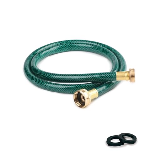 Image of 5FT 1 /2-Inch PVC Leader Hose with Brass Male-to-Female Ends