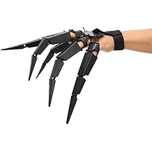Halloween Scary and Flexible Articulated Fingers, Articulated Finger Extensions, 3D Printed Finger Skeleton Extensions for Halloween Witch Ghost Cosplay BoyRight
