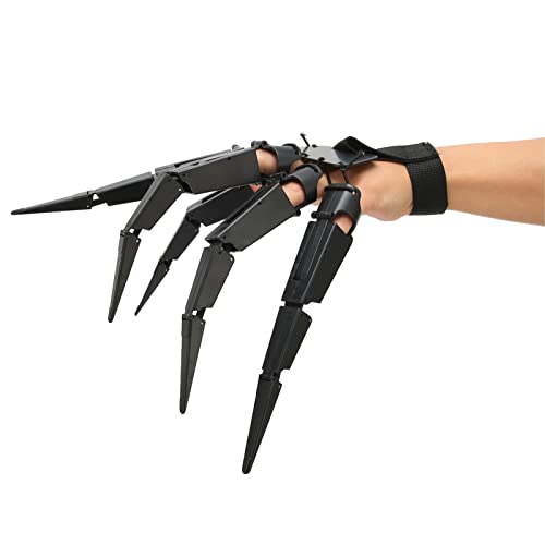 Preisvergleich Produktbild Halloween Gelenkfingerverlängerungen, 3D Gedruckte Gruselige Skeletthände Knochenklaue Hand Party Horror Requisiten Dekoration, Passend für Alle Fingergrößen Gelenkfinger(Linke Hand)
