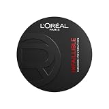 L'Oréal Paris Base de Maquillaje Infallible, Hasta 24H* de Duración, Fórmula Ligera y Transpirable, Inspirada en Belleza Coreana, Apta para Pieles Sensibles, Fresh Wear Cushion, Tono: 300