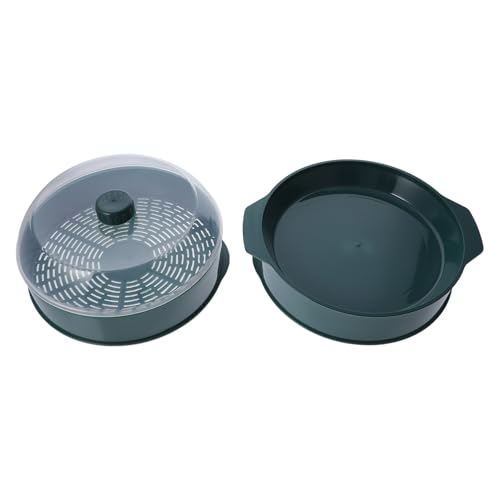 COLLBATH 電子レンジ対応蒸し器 実用的キッチン用フードコンテナ 耐久性あり繰り返し使用可能 蓋付き 蒸し料理や饅頭加熱に 環境配慮設計
