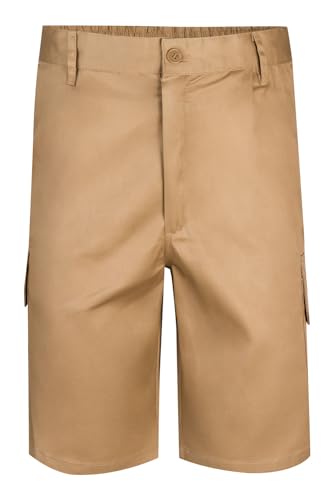 VELILLA 344 Bermudas Multibolsillos, Color Beige, Talla 44