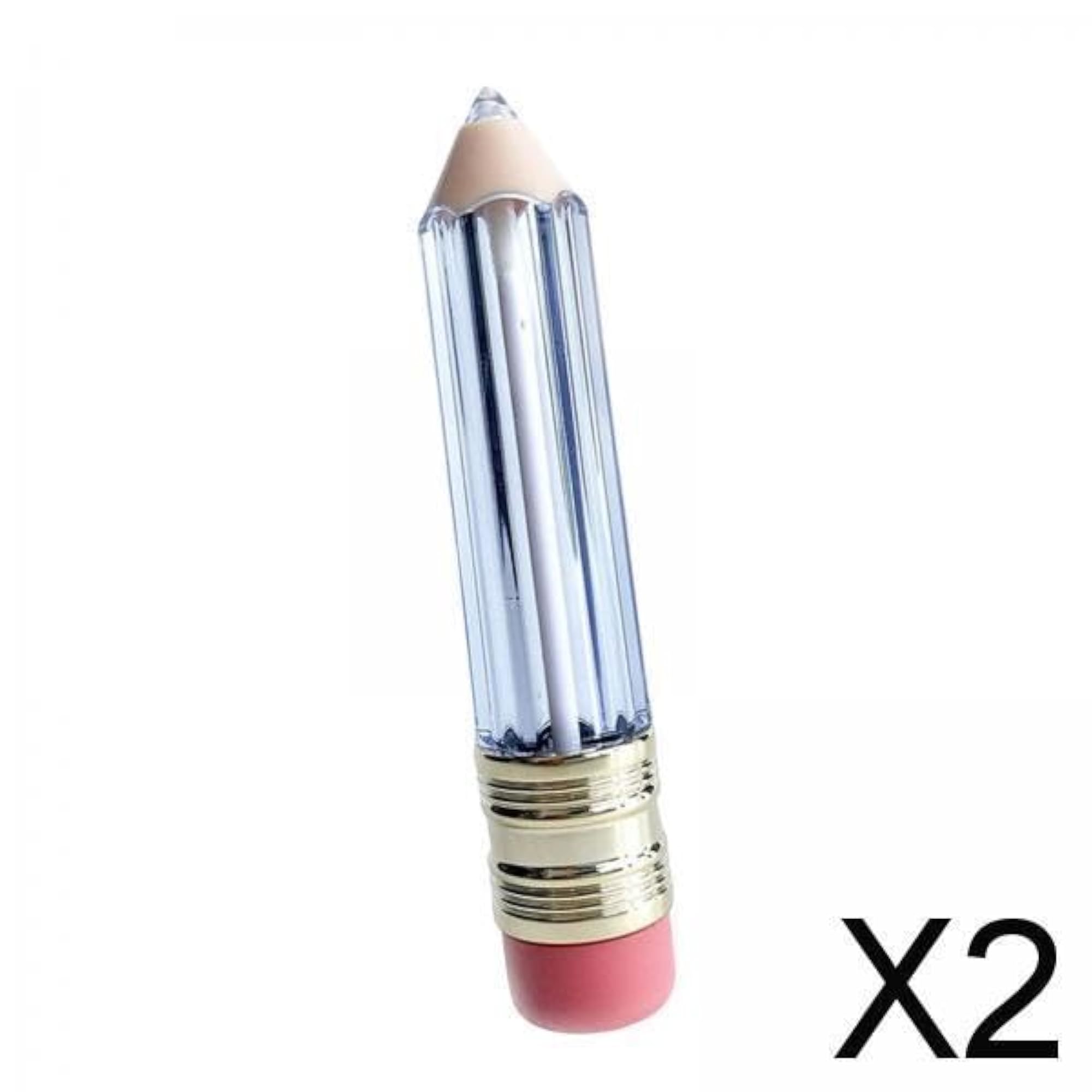 2x Lip Gloss Tubes DIY Cosmetics Containers Transparent