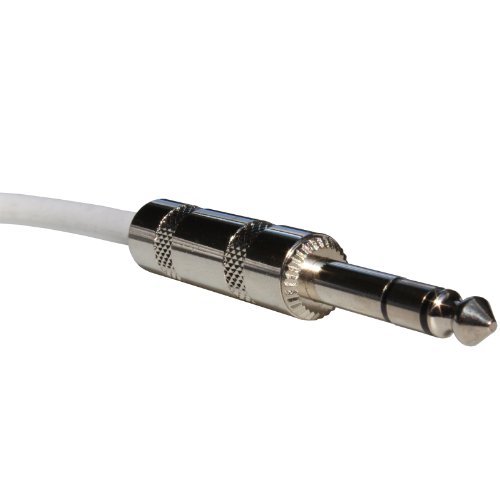 Cable de audio profesional balanceado 6.3mm 6ft blanco miniatura 2