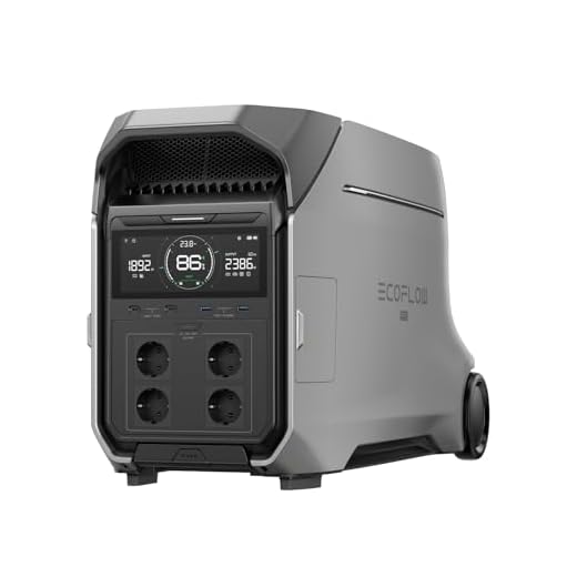 EF ECOFLOW DELTA Pro 3 Tragbare Powerstation, 4096Wh LFP-Batterie, erweiterbar auf 12 kWh, 4000W AC Ausgang, Solargenerator für den Hausgebrauch, Camping, Notfälle, Stromausfälle, Wohnmobile