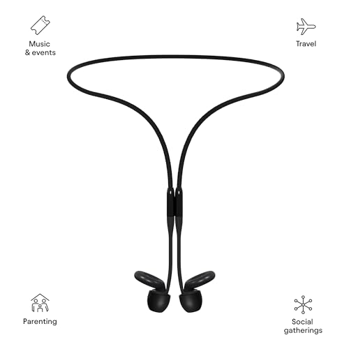 Image of Loop Official Connector Cord For Loop Earplugs - Magnetic Tug-Resistant Safety Cord - Charcoal