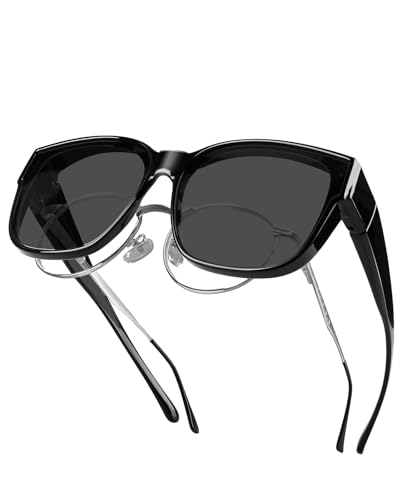 Over Glasses Sunglasses for Men Women, Polarized UV400 Protection Fit Over Sunglasses for Driving