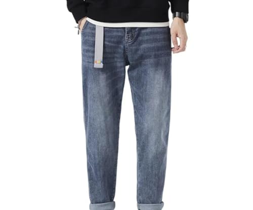 Jeans Pants Trouser Denim Spring and Autumn Versatile Nine Point Cowboy Men's Micro Loose Casual Cone Shaped2