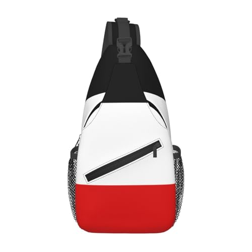 Men'S Crossbody Sling Backpack Old Flag Of The German Empire Chest Bags Casual Sport Travel Hiking Daypack