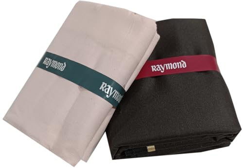 Image of Raymond Premium Unstitched Formal Shirt Fabric, Cotton Blend Stripes, 150 x 150 cm, Regular Fit, Professional Wear Collection