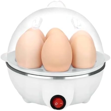 Egg Cooker 350W Electric Egg Cooker 7-Egg Capacity Hard-Boiled Eg...