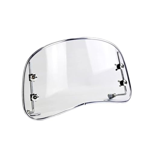 Déflecteur pare-brise moto transparent avec extension de bulle réglable universelle