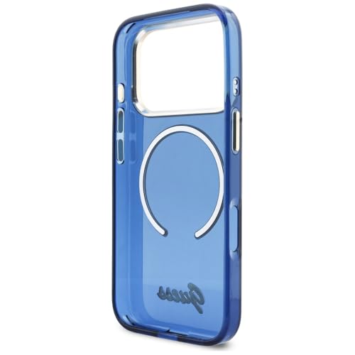 Coque iPhone 17 Pro MagSafe Guess bleu antichoc premium - 7
