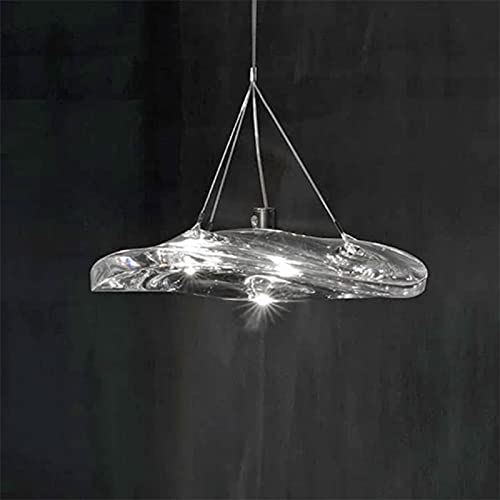 Chandelier en verre italien de 30 cm pour suspension design de restaurant et chambre