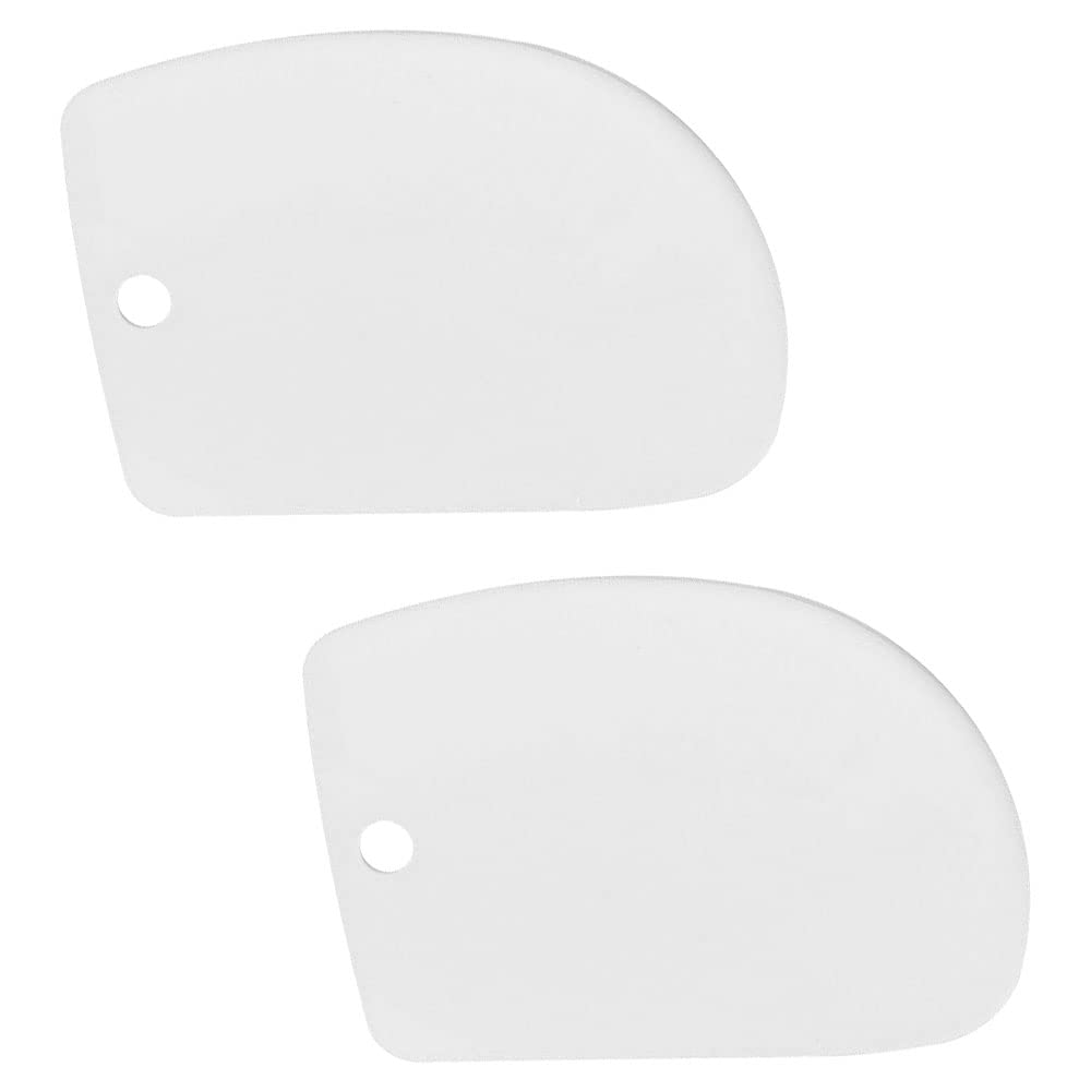 2 Pcs Pastry Scraper Multipurpose Bread Scraper Kitchen Plastic Bowl Scraper Tool for Baking Bread Making Sourdough Cake Pizza
