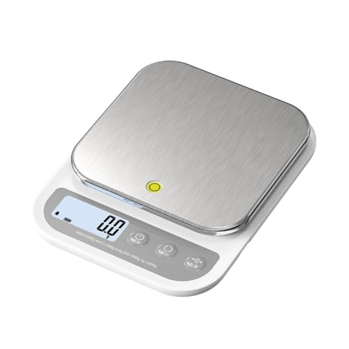 Image of Digital Scales, Digital Food Scale 3000g, Kitchen with Levelling Alignment, 7-Unit Layout, LED Screen(Bianco)