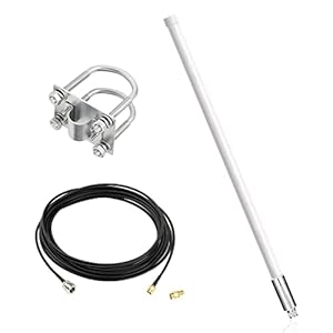 868 MHz 8dBi RAK glasvezel antenne, 110 cm antenne, verlengkabel outdoor signaalversterker lora WiFi SMA rp-SMA Mining Funkantenne versterker met 3 meter (110 cm)