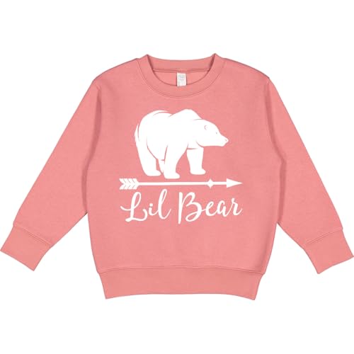 inktastic Lil Bear Boys Cute Baby Outfit Toddler Sweatshirt 3T Mauve 2ae81