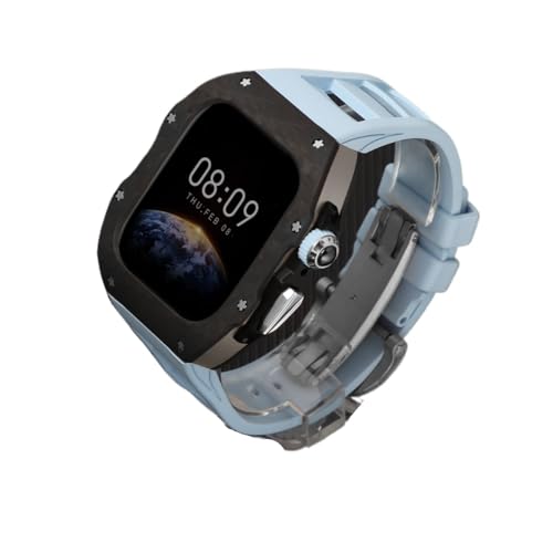 CEKGDB Luxury Watch Csse And Bane Modification KitCFor Apple Watch Ultra 10 46mm 42mm Carbon Fiber Case Fashion Protection For i