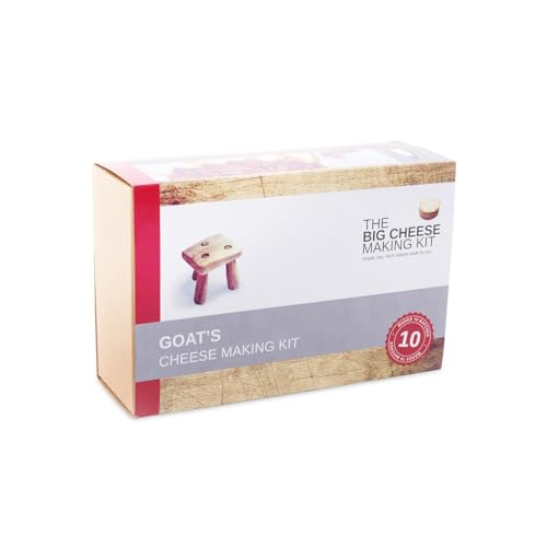 Make Your Own Cheese Kit with Goat’s Cheese Easy Cheese Making Kit (UK) - Gluten-Free Cheese Kit - Includes Recipes and other Ingredients, No Need for Liquid Rennet for Cheese Making, 450g