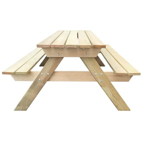 Table de pique-nique en bois stable pour solutionner le manque d'assises