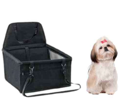 Assento de Carro para Cães e Gatos, Cadeirinha de Segurança, Preto