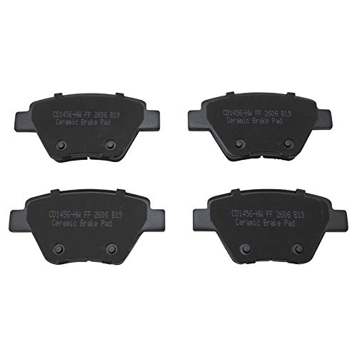 Image of TRQ Rear Brake Pad & Rotor Kit Ceramic Compatible with 2010 Volkswagen Jetta