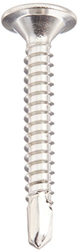 Tornillo autoperforante acero inoxidable #10-16 1.5 pulg paquete 10 miniatura 2