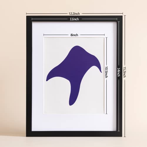 Eletecpro 11X14 Picture Frame 4 Pack Made Of Solid Wood And Strong Durable Glass, Display 8X10 And 8.5X11 Photoes With Mat Or 8X10 Without Mat, Room Decor For Wall And Tabletop, Gallery Gifts Black #TOP1